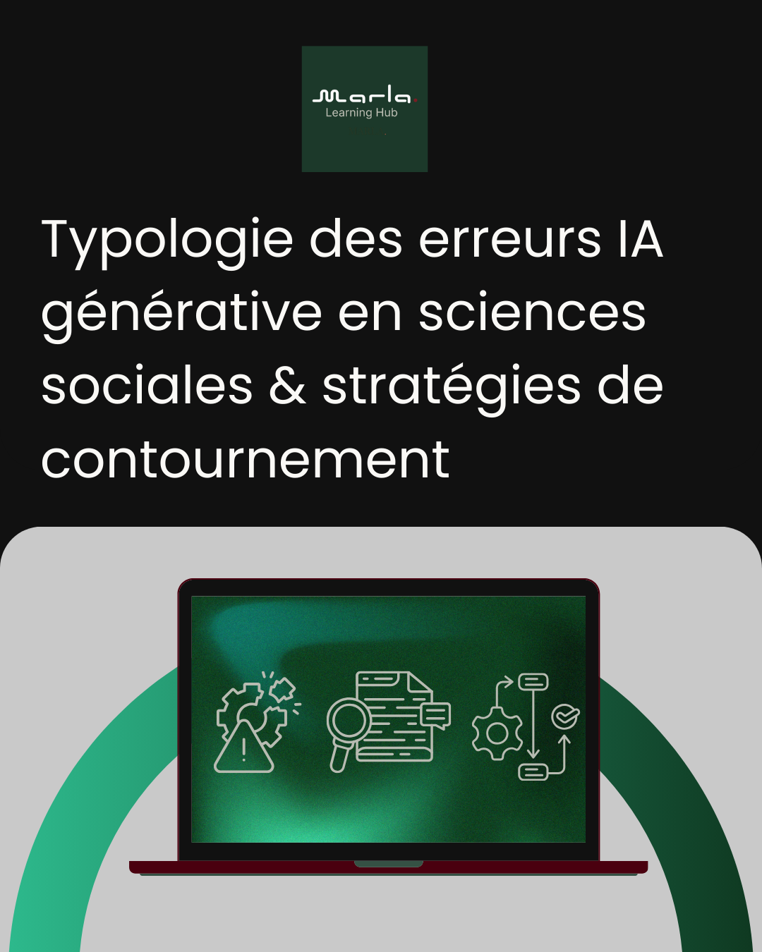 Accueil MARLA - Learning Hub green modern ai technology carousel instagram post